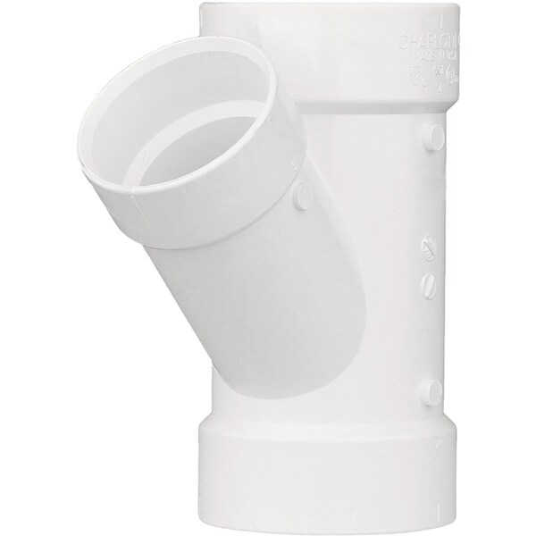 Charlotte Pipe And Foundry 4 In. x 1-1/2 In. Schedule 40 DWV Reducing PVC Wye PVC 00601 1600HA - main